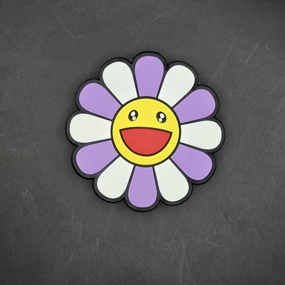 (5/$15) Light Purple Flower Croc Charm - Picture 1 of 2